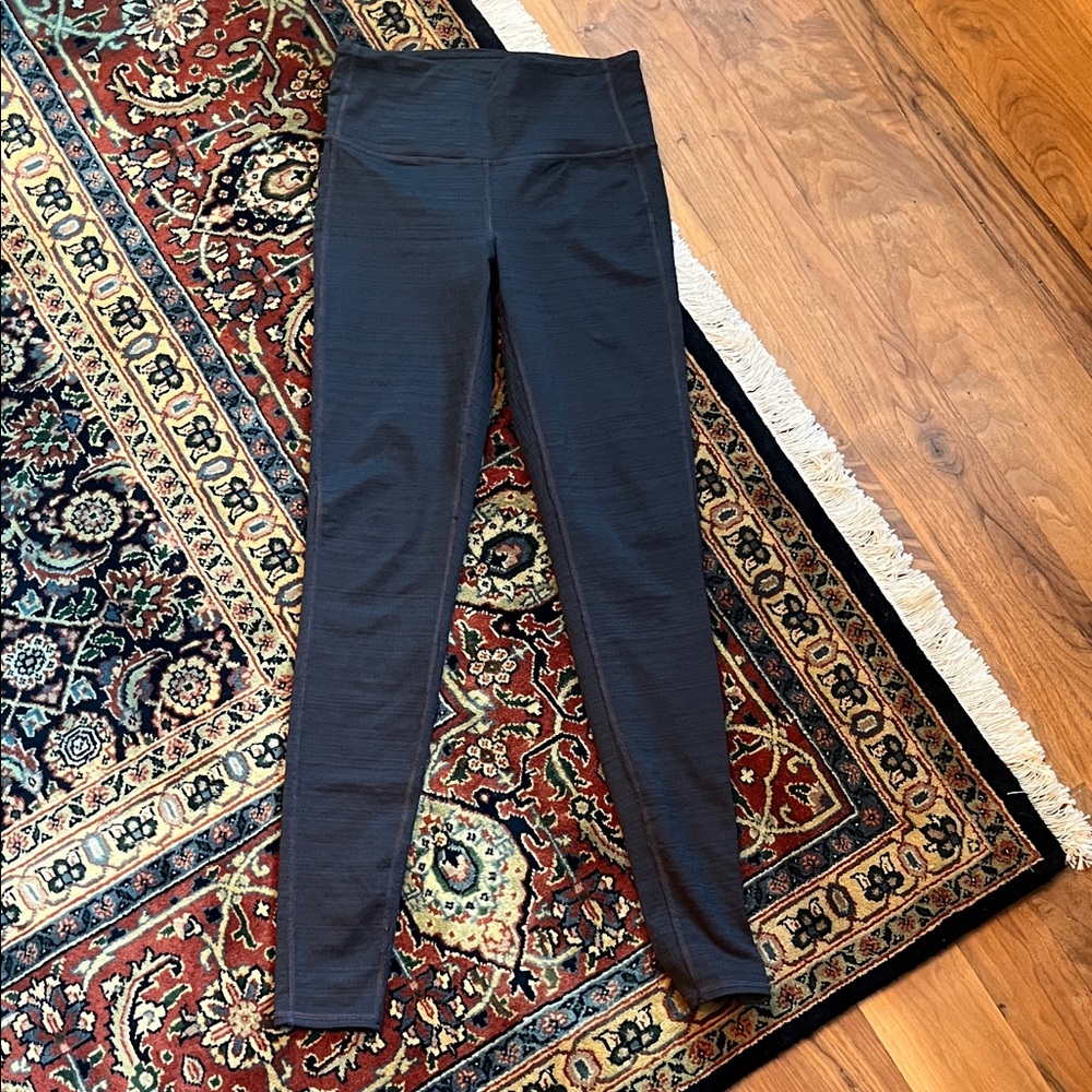 Athleta teal/black leggings size xs